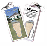 Load image into Gallery viewer, St. Croix, U.S.V.I. FootWhere® Souvenir Zipper-Pull. 72 pieces/6 assorted styles.-FootWhere® Souvenirs