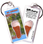Load image into Gallery viewer, St. George FootWhere® Souvenir Keychains. 6 Piece Set. Made in USA - FootWhere® Souvenir Shop