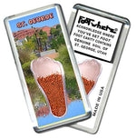 Load image into Gallery viewer, St. George, UT FootWhere® Souvenir Fridge Magnet. Made in USA-FootWhere® Souvenirs