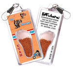 Load image into Gallery viewer, St. George, UT FootWhere® Souvenir Zipper-Pull. Made in USA-FootWhere® Souvenirs
