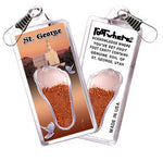 Load image into Gallery viewer, St. George, UT FootWhere® Souvenir Zipper-Pull. Made in USA-FootWhere® Souvenirs