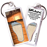 Load image into Gallery viewer, St. John FootWhere® Souvenir Keychains. 6 Piece Set. Made in USA - FootWhere® Souvenir Shop