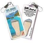 Load image into Gallery viewer, St. John, V.I. FootWhere® Souvenir Zipper-Pull. Made in USA-FootWhere® Souvenirs
