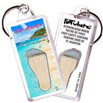Load image into Gallery viewer, Sint Maarten FootWhere® Souvenir Keychain. Made in USA-FootWhere® Souvenirs