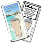 Load image into Gallery viewer, Sint Maarten FootWhere® Souvenir Fridge Magnet. Made in USA-FootWhere® Souvenirs