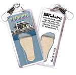 Load image into Gallery viewer, St. Petersburg, FL FootWhere® Souvenir Zipper-Pull. 6 Piece Set. Made in USA - FootWhere® Souvenir Shop