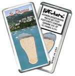 Load image into Gallery viewer, St. Thomas, V.I. FootWhere® Souvenir Magnet. Made in USA-FootWhere® Souvenirs