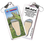 Load image into Gallery viewer, St. Thomas, V.I. FootWhere® Souvenir Zipper-Pull. Made in USA-FootWhere® Souvenirs