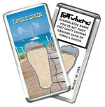 Load image into Gallery viewer, Turks & Caicos FootWhere® Souvenir Magnet. Made in USA-FootWhere® Souvenirs