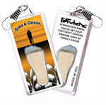 Load image into Gallery viewer, Turks & Caicos FootWhere® Souvenir Zipper-Pull. 72 pieces/6 assorted styles.-FootWhere® Souvenirs
