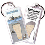 Load image into Gallery viewer, Tybee Island FootWhere® Souvenir Keychain. Made in USA - FootWhere® Souvenir Shop
