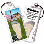 Load image into Gallery viewer, Tybee Island FootWhere® Souvenir Keychains. 6 Piece Set. Made in USA - FootWhere® Souvenir Shop