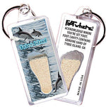 Load image into Gallery viewer, Tybee Island FootWhere® Souvenir Keychain. Made in USA - FootWhere® Souvenir Shop