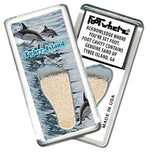 Load image into Gallery viewer, Tybee Island FootWhere® Souvenir Fridge Magnet. Made in USA - FootWhere® Souvenir Shop