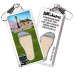 Load image into Gallery viewer, Tybee Island FootWhere® Souvenir Zipper-Pulls. 6 Piece Set. Made in USA - FootWhere® Souvenir Shop