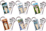 Load image into Gallery viewer, Tybee Island FootWhere® Souvenir Keychains. 6 Piece Set. Made in USA - FootWhere® Souvenir Shop