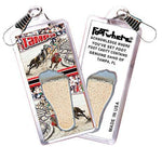 Load image into Gallery viewer, Tampa FootWhere® Souvenir Zipper-Pull. Made in USA-FootWhere® Souvenirs