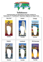 Load image into Gallery viewer, Tallahasse, FL FootWhere® Souvenir Key Chain-FootWhere® Souvenirs