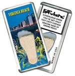 Load image into Gallery viewer, Virginia Beach, VA FootWhere® Souvenir Fridge Magnet. Made in USA-FootWhere® Souvenirs