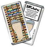 Load image into Gallery viewer, Venice Beach FootWhere® Souvenir Keychains Fridge Magnets. 6 Piece Set. Made in USA - FootWhere® Souvenir Shop