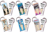 Load image into Gallery viewer, Virginia Beach FootWhere® Souvenir Keychains. 6 Piece Set. Made in USA - FootWhere® Souvenir Shop