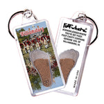 Load image into Gallery viewer, Williamsburg, VA FootWhere® Souvenir Key Chain. 72 pieces/6 assorted styles.