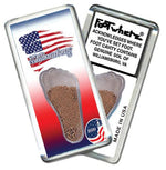 Load image into Gallery viewer, Williamsburg FootWhere® Souvenir Fridge Magnets. 6 Piece Set. Made in USA - FootWhere® Souvenir Shop