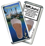 Load image into Gallery viewer, Williamsburg, VA FootWhere® Souvenir Magnet. 72 pieces/6 assorted styles.