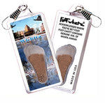 Load image into Gallery viewer, Wichita, KS FootWhere® Souvenir Zipper-Pull. 72 pieces/6 assorted styles.