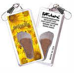 Load image into Gallery viewer, Wichita FootWhere® Souvenir Zipper-Pulls. 6 Piece Set. Made in USA - FootWhere® Souvenir Shop