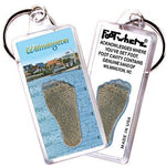 Load image into Gallery viewer, Wilmington, NC FootWhere® Souvenir Keychain. Made in USA-FootWhere® Souvenirs