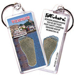 Load image into Gallery viewer, Wilmington FootWhere® Souvenir Keychains. 6 Piece Set. Made in USA - FootWhere® Souvenir Shop