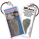Load image into Gallery viewer, Wilmington, NC FootWhere® Souvenir Keychain. 72 pieces/6 assorted styles.