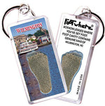 Load image into Gallery viewer, Wilmington, NC FootWhere® Souvenir Keychain. Made in USA-FootWhere® Souvenirs