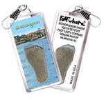 Load image into Gallery viewer, Wilmington, NC FootWhere® Souvenir Zipper-Pull. Made in USA-FootWhere® Souvenirs