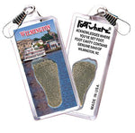 Load image into Gallery viewer, Wilmington FootWhere® Souvenir Zipper-Pulls. 6 Piece Set. Made in USA - FootWhere® Souvenir Shop