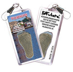 Load image into Gallery viewer, Wilmington, NC FootWhere® Souvenir Zipper-Pull. Made in USA-FootWhere® Souvenirs