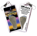 Load image into Gallery viewer, Wilmington, NC FootWhere® Souvenir Zipper-Pull. Made in USA-FootWhere® Souvenirs