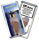 Load image into Gallery viewer, Wichita, KS FootWhere® Souvenir Magnet. 72 pieces/6 assorted styles.