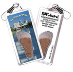 Load image into Gallery viewer, Wichita FootWhere® Souvenir Zipper-Pulls. 6 Piece Set. Made in USA - FootWhere® Souvenir Shop