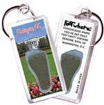 Load image into Gallery viewer, Washington, D.C. FootWhere® Souvenir Keychains. 6 Piece Set. Made in USA - FootWhere® Souvenir Shop
