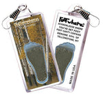 Load image into Gallery viewer, Yellowstone, WY FootWhere® Souvenir Zipper-Pull. Made in USA-FootWhere® Souvenirs