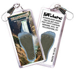 Load image into Gallery viewer, Yellowstone, WY FootWhere® Souvenir Zipper-Pull. Made in USA-FootWhere® Souvenirs