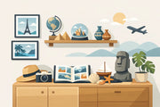 How to Display Trip Keepsakes at Home
