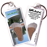 Albany, NY FootWhere® Souvenir Keychain. 72 pieces/ 6 assorted styles.