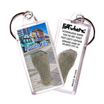 Load image into Gallery viewer, Atlantic City FootWhere® Souvenir Keychains. 6 Piece Set. Made in USA
