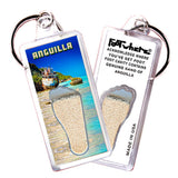 Anguilla FootWhere® Souvenir Keychains. 72 pieces/6 assorted styles.