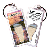 Anguilla FootWhere® Souvenir Keychains. 72 pieces/6 assorted styles.