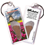 Load image into Gallery viewer, Amsterdam FootWhere® Souvenir Keychains. 72 pieces/6 assorted styles.
