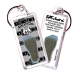 Load image into Gallery viewer, Amarillo FootWhere® Souvenir Keychain. 72 pieces/6 assorted styles.
